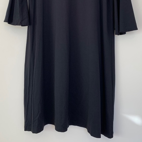 Lilly Pulitzer Ophelia Swing Dress in Onyx Black Stretch Jersey Knit - Picture 3 of 10